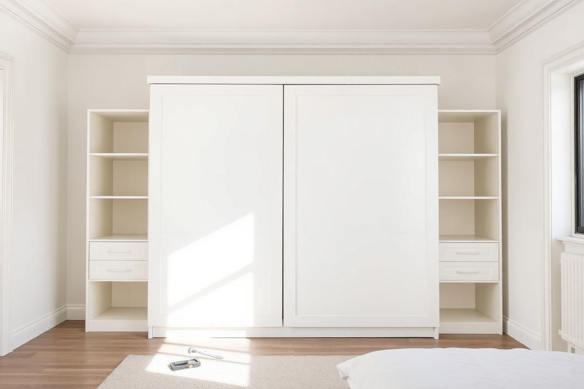 Professionell montierter Kleiderschrank